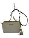 【中古】MICHAEL KORS◆ショルダーバッグ/レザー/WHT/32F7GGNM8L/GINNY/MD CAMERA BAG【バッグ】