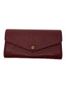 【中古】LOUIS VUITTON◆ポルト・フォイユ・サラ_モノグラム・アンプラント_BRD/牛革/BRD/レディース【服飾雑貨他】