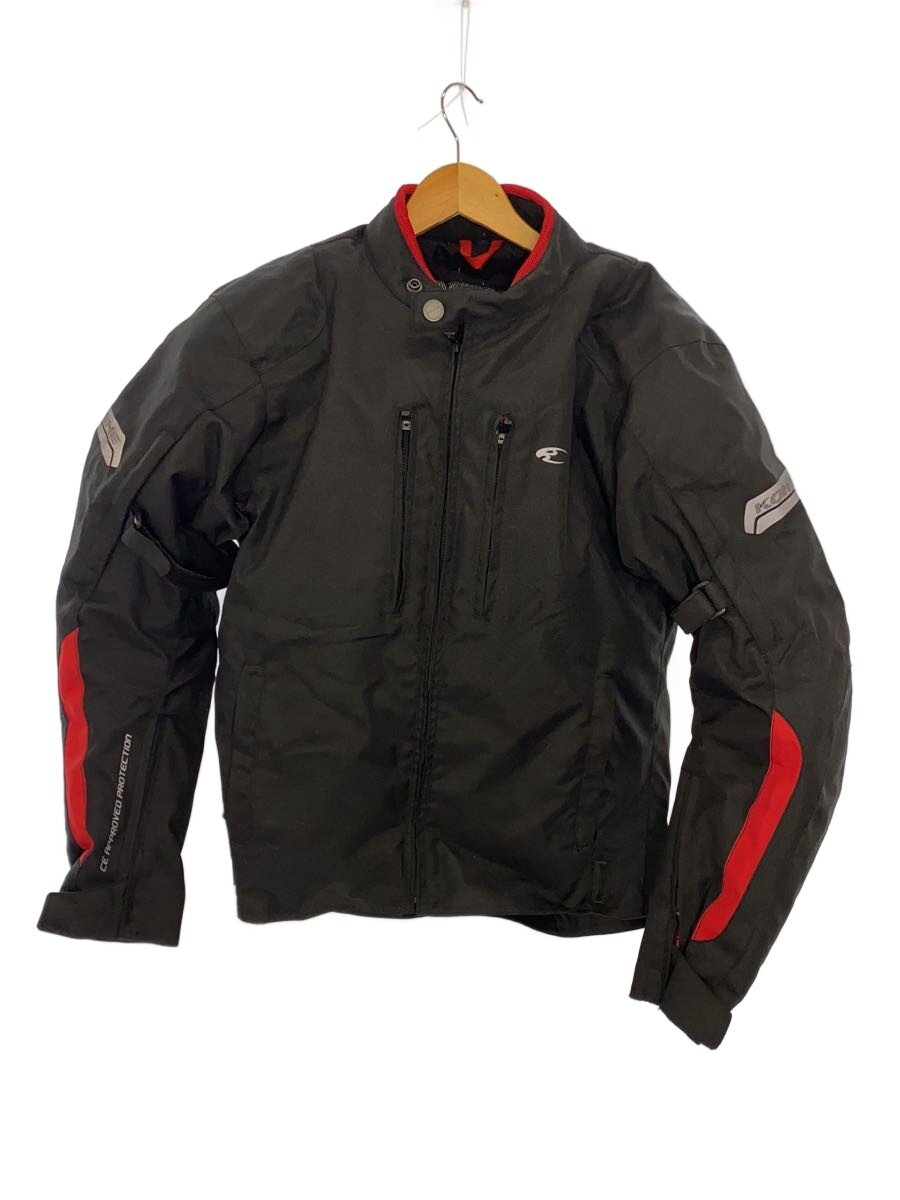 【中古】KOMINE◆プロテクトショートウィンタージャケット/ライダースジャケット/07-603/ブラック/L【スポーツ】