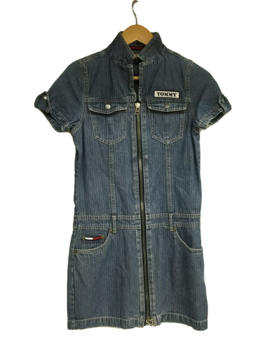 【中古】TOMMY JEANS◆ワンピース/S/デニム/IDG/224-912403-050【レディースウェア】