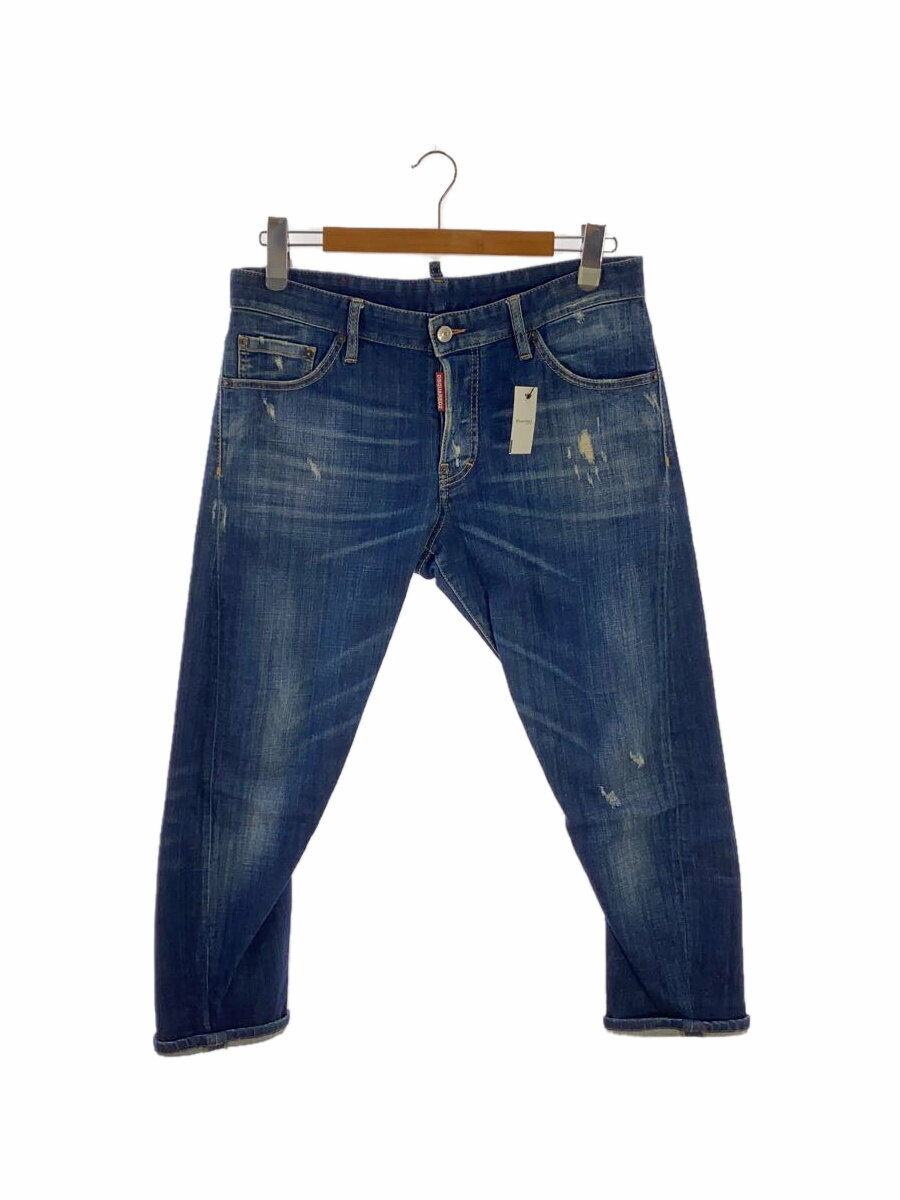【中古】DSQUARED2◆MB jean/ダメージ加工/ボトム/48/デニム/IDG/S71LB0179【メンズウェア】