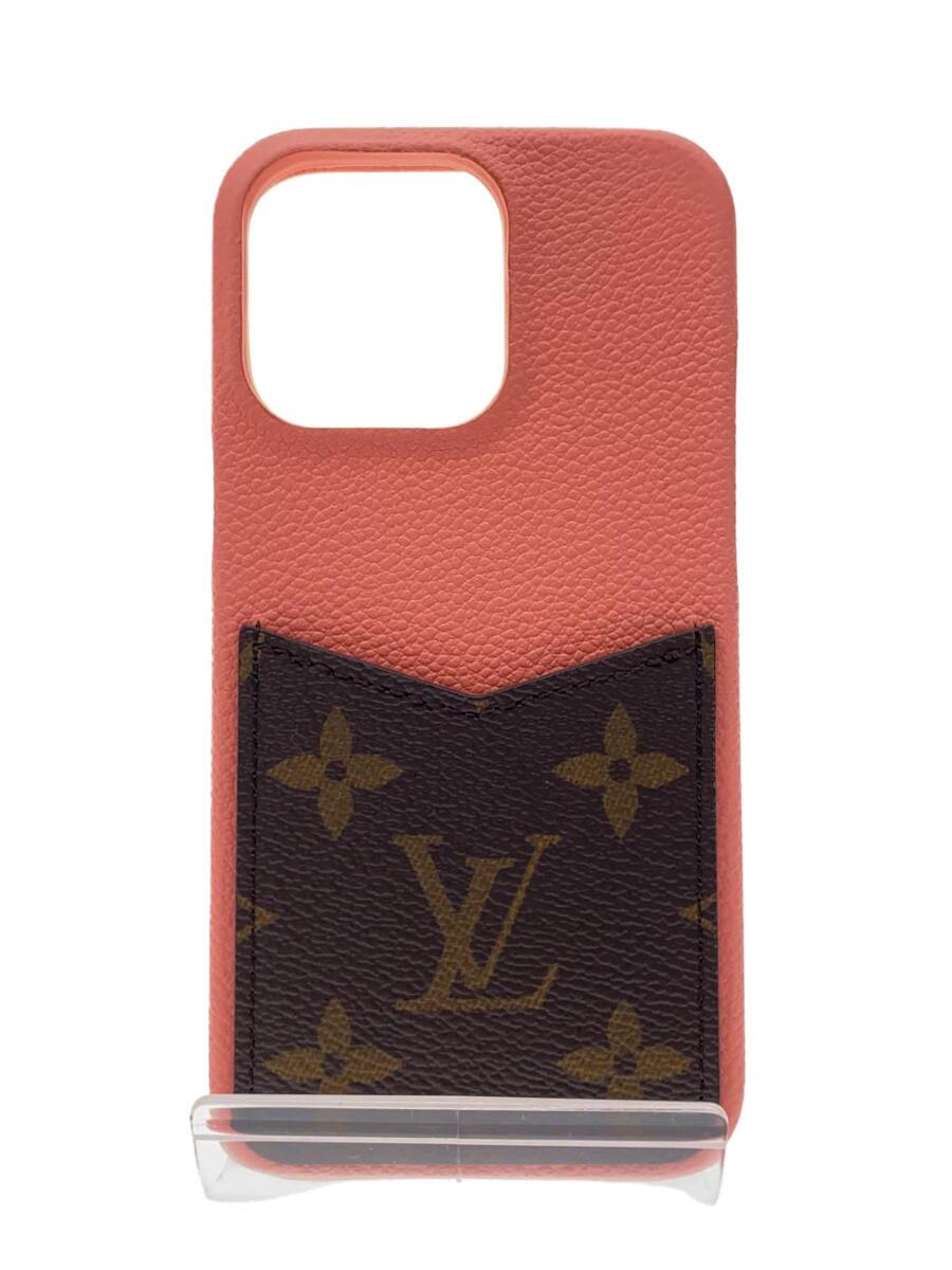 【中古】LOUIS VUITTON◆小物/PNK/レディース/M81344/Phone 13 Pro ケース/スマホケース/バンパー/トロピカル【服飾雑貨他】