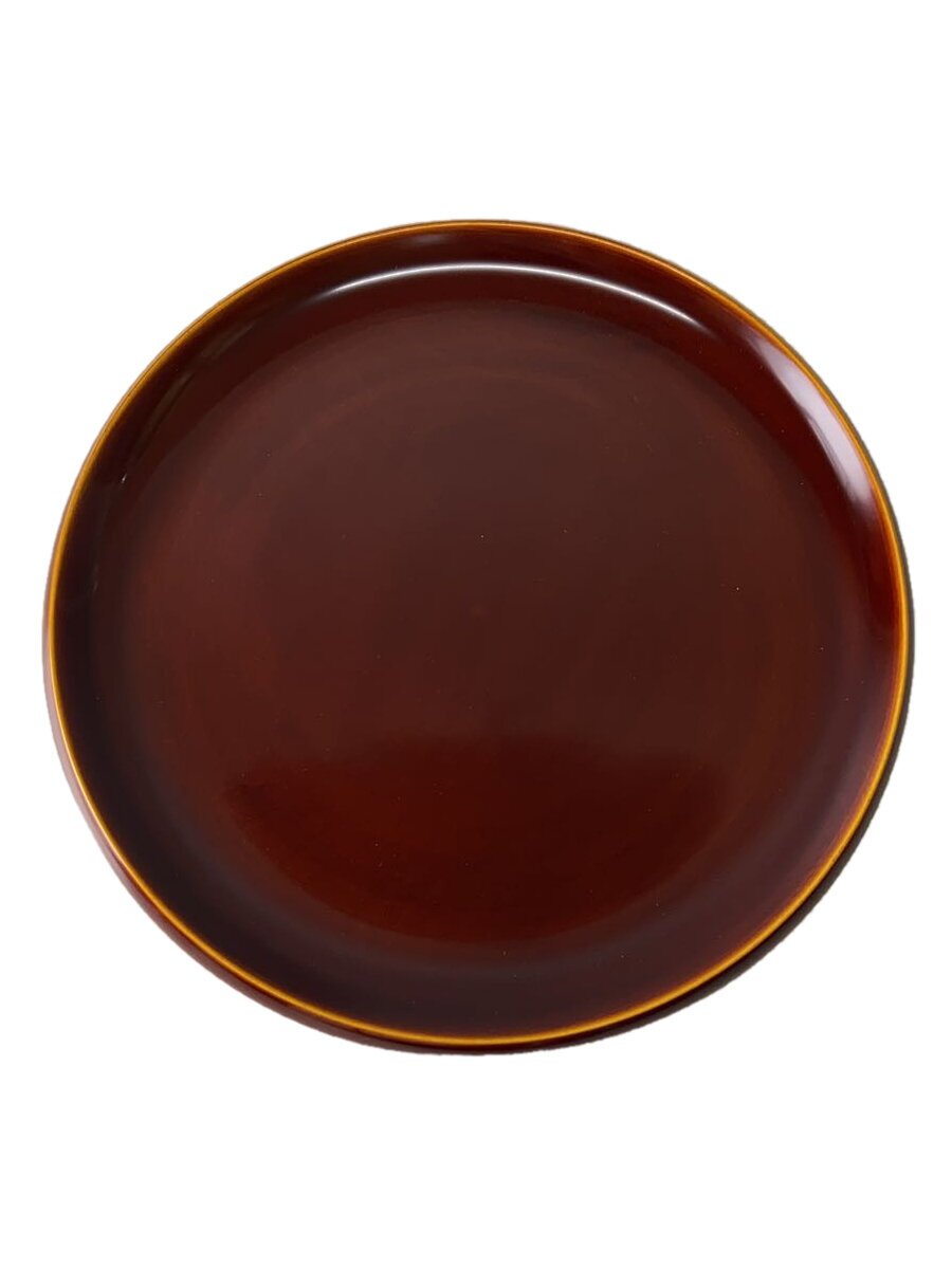 【中古】飛騨春慶◆丸盆/24cm/和食器その他/BRW【キッチン用品】