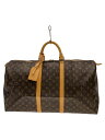 【中古】LOUIS VUITTON◆キーポル50_モノグラム・キャンバス_BRW/PVC/BRW【バッグ】