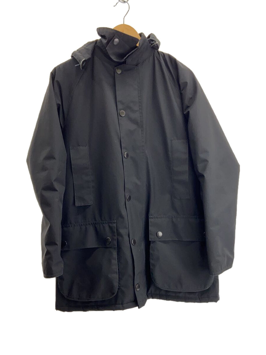 【中古】Barbour◆ジャケット/36/ポリエステル/BLK/無地/1702292【メンズウェア】