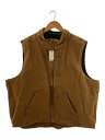 【中古】Carhartt◆ベスト/XXL/コットン/キャメル/無地/V33-211【メンズウェア】