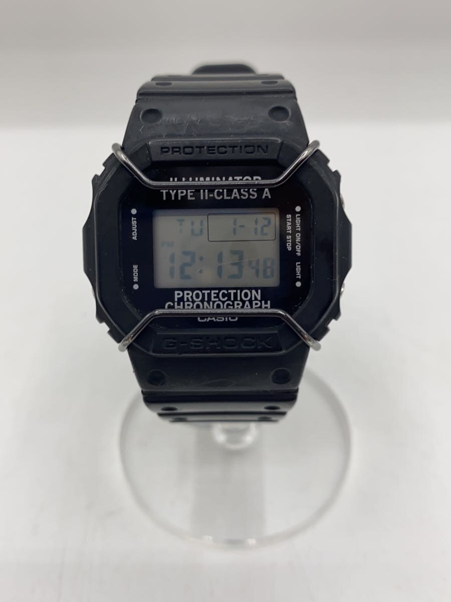 【中古】CASIO◆×N.HOOLYWOOD/クォーツ腕時計/デジタル/BEG/BLK/DW-5600NH【服飾雑貨他】