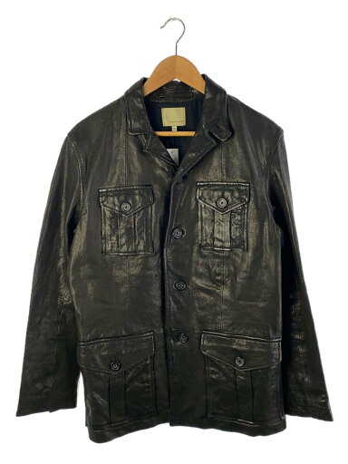 【中古】BANANA REPUBLIC◆レザージャケット・ブルゾン/M/レザー/BLK//【メンズウェア】 【中古】BANANA REPUBLIC◆レザージャケット・ブルゾン/M/レザー/BLK//【メンズウェア】