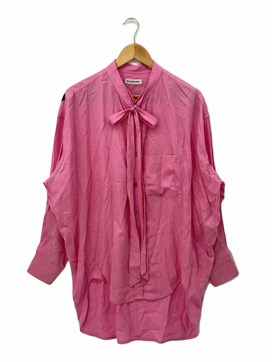新品】BALENCIAGA バレンシアガ Vネック リボン トップス ピンク