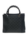 【中古】GUCCI◆ショルダーバッグ/レザー/BLK【バッグ】