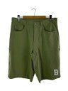 【中古】ICE CREAM◆FELT LOGO WASHED COTTON BAGGY SHORTS/GRN/無地/bbcjp243p001【メンズウェア】