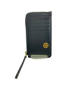 【中古】TORY BURCH◆カードケース/レザー/BLK/無地/レディース/87162【服飾雑貨他】