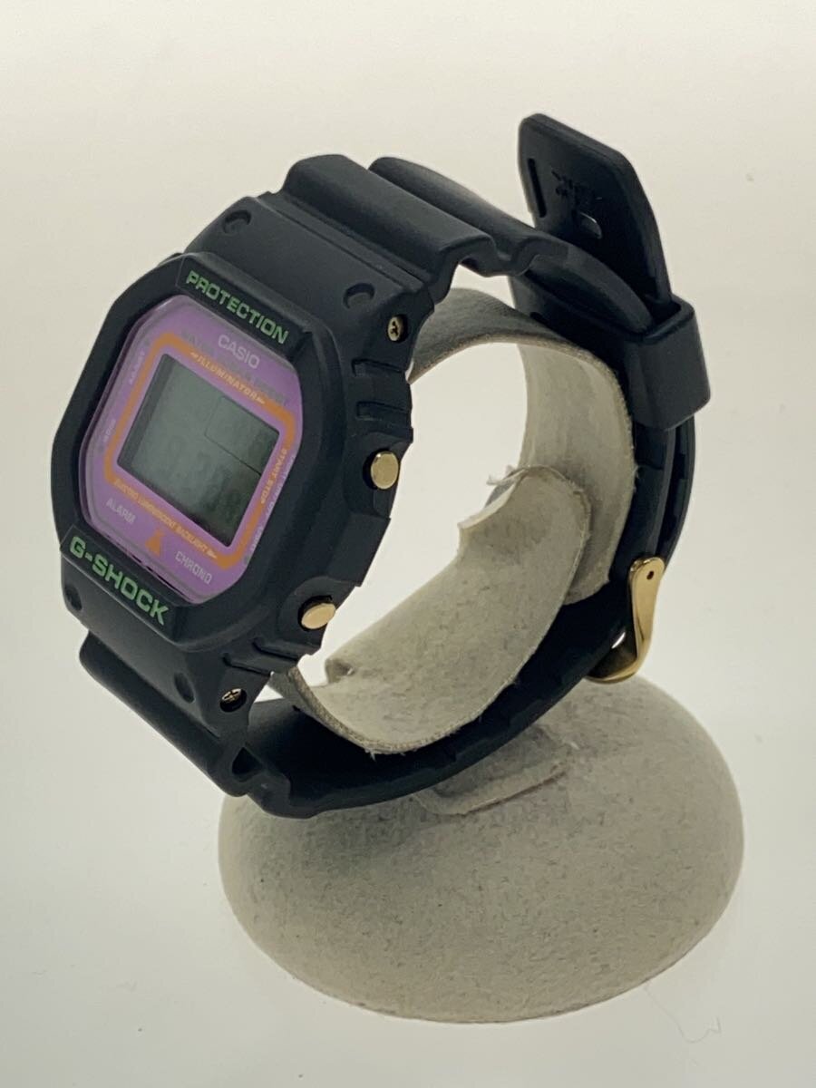 【中古】CASIO◆クォーツ腕時計/デジタル/ラバー/PNK/BLK/DW-5800VT【服飾雑貨他】 2