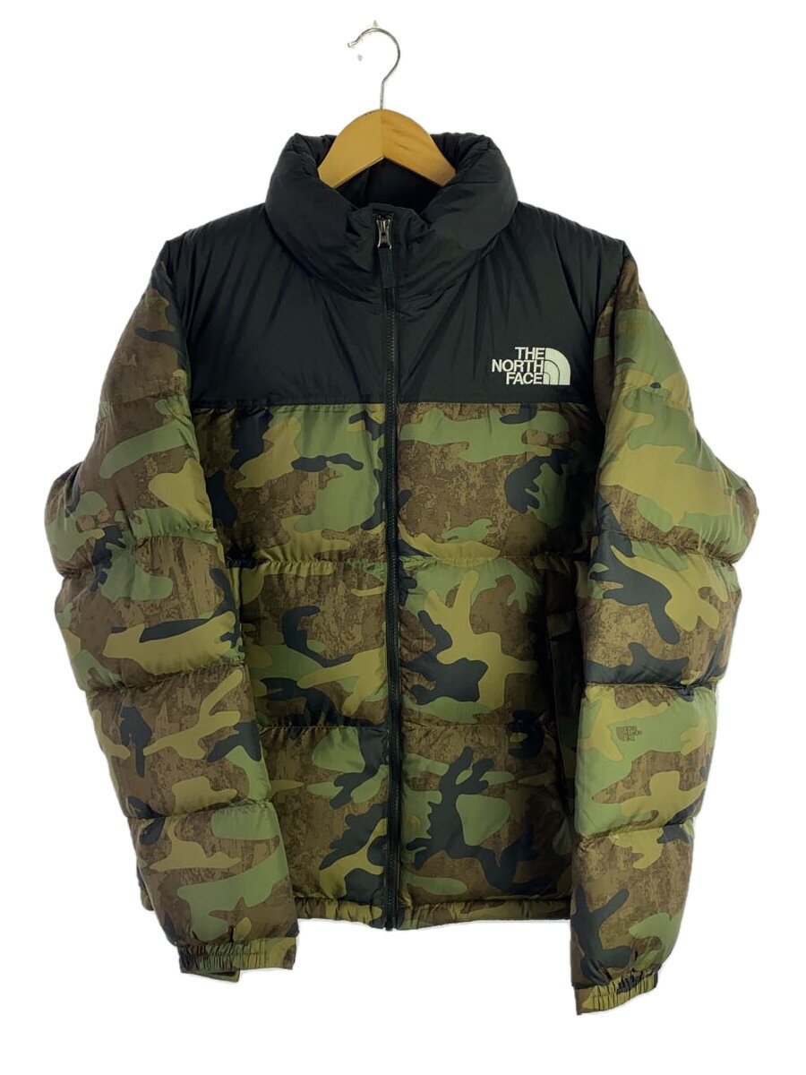 【中古】THE NORTH FACE◆NOVELTY NUPTSE JACKET_ノベルティーヌプシジャケット/XL/ナイロン/KHK/カモフラ//【メンズウェア】