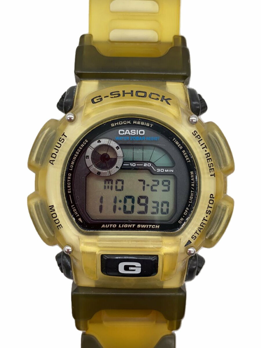 【中古】CASIO◆クォーツ腕時計・G-SHOCK/デジタル/YLW【服飾雑貨他】