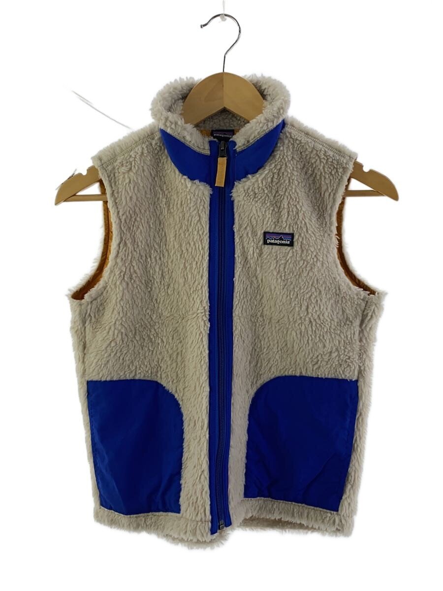 【中古】patagonia◆ベスト/M/ポリエステル/IVO/65619FA23【キッズ】