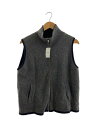 【中古】Johnston’s Of Elgin◆ニットベスト(厚手)/40/カシミア/GRY//【メンズウェア】