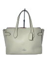 【中古】COACH◆ハンドバッグ/レザー/BEG/J2391-CH195【バッグ】