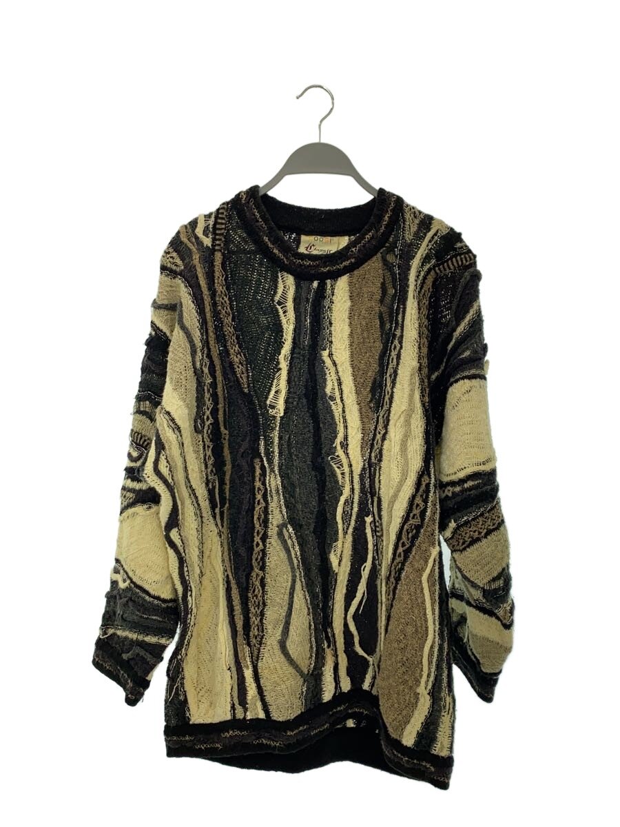 【中古】COOGI◆90s/3Dニット/ニット・セーター(厚手)/M/コットン/マルチカラー//【メンズウェア】