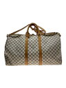 【中古】LOUIS VUITTON◆キーポル・バンドリエール45_ダミエ・アズール_WHT/PVC/WHT/チェック【バッグ】
