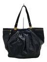 【中古】MIU MIU◆ハンドバッグ/レザー/BLK/ヨゴレ キズ有【バッグ】