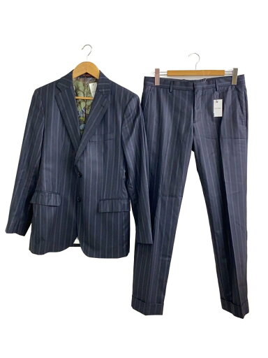 【中古】ETRO◆スーツ/--/ウール/NVY/ストライプ/102-11925-0274【メンズウェア】 【中古】ETRO◆スーツ/--/ウール/NVY/ストライプ/102-11925-0274【メンズウェア】