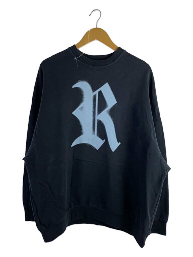 【中古】RAF SIMONS◆23SS/Oversized R Print Crew Neck Sweat/1/コットン/ネイビー/231-M167//【メンズウェア】 【中古】RAF SIMONS◆23SS/Oversized R Print Crew Neck Sweat/1/コットン/ネイビー/231-M167//【メンズウェア】