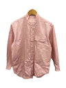 【中古】ISSEY MIYAKE◆長袖ブラウス/M/コットン/PNK/JG13150【レディースウェア】