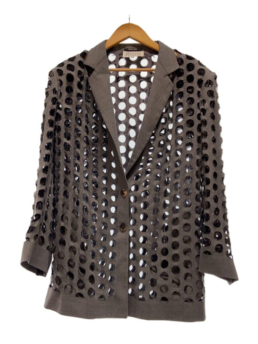 【中古】Maison Margiela◆テーラードジャケット/40/ポリエステル/GRY/S51BN0394【レディースウェア】