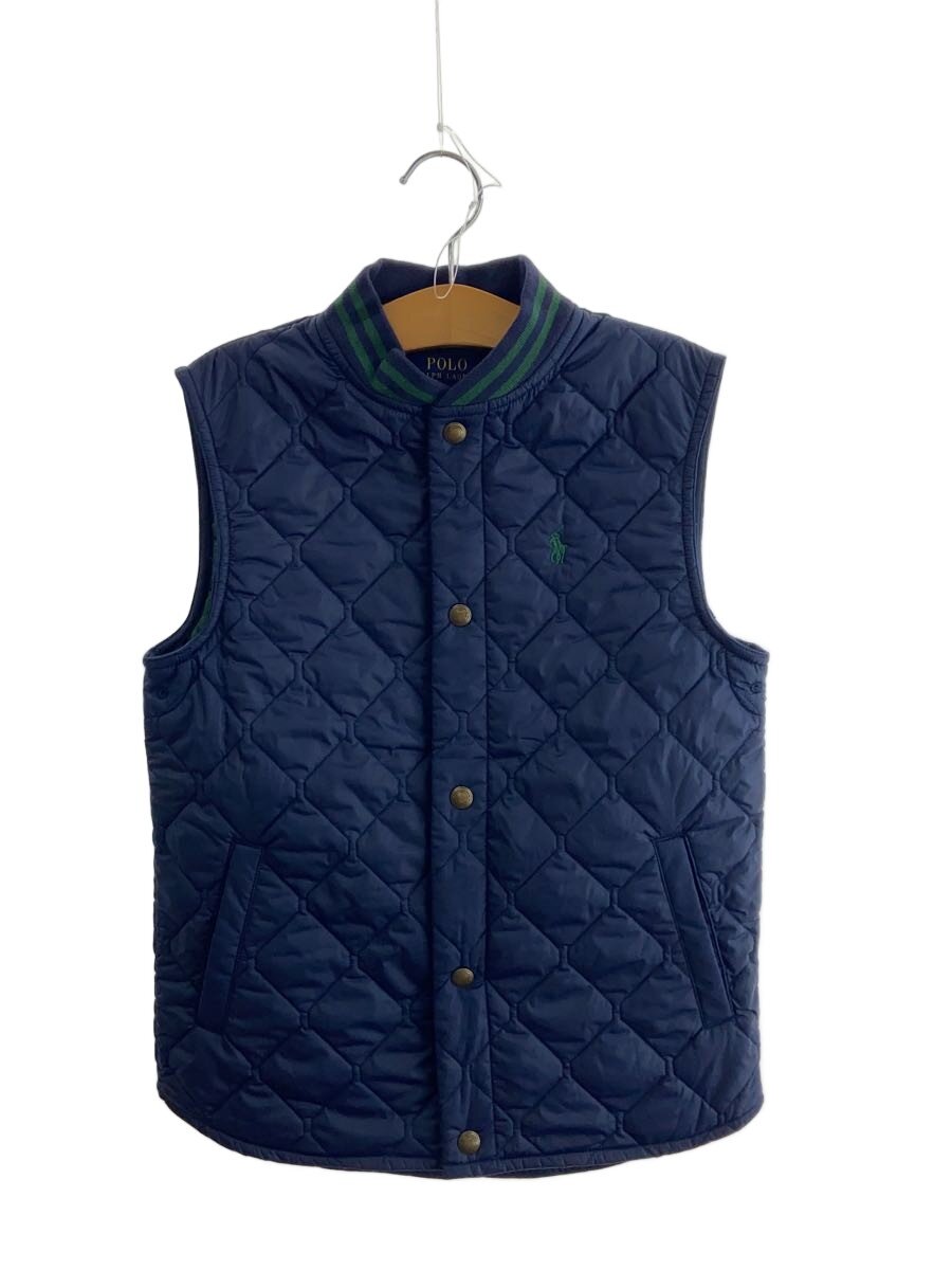 【中古】POLO RALPH LAUREN◆ベスト/150cm/ポリエステル/NVY//【キッズ】