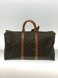 【中古】LOUIS VUITTON◆キーポル・バンドリエール50_モノグラム_BRW/PVC/BRW/モノグラム【バッグ】