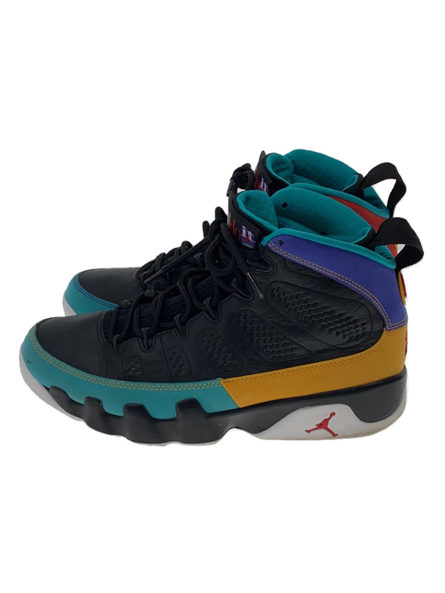 NIKE◆AIR JORDAN 9 RETRO/エアジョーダンレトロ/ブラック/302370-065/27cm/BLK