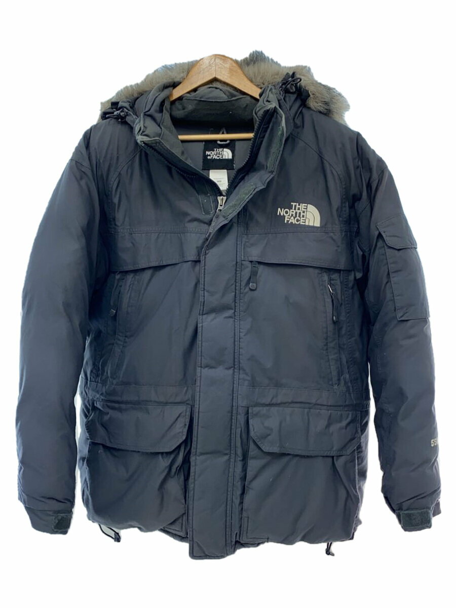 【中古】THE NORTH FACE◆MCMURDO PARKA_マクマードパーカー/M/ナイロン/GRY/無地【メンズウェア】