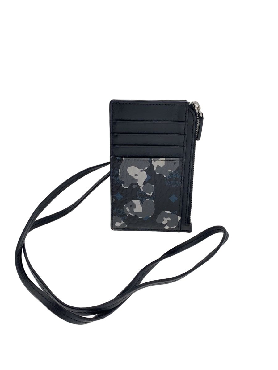 Commuter-Pass Holders, Pass Holders - 【中古】MCM◆カードケース/レザー/BLK/カモフラ/メンズ【服飾雑貨他】