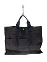 【中古】HERMES◆HERMES エルメス トートバッグ/GRY/エールライン【バッグ】(4)