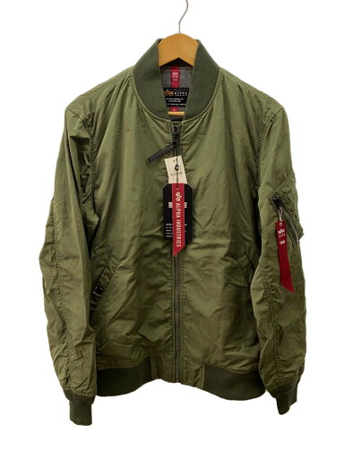 【中古】ALPHA INDUSTRIES◆フライトジャケット/XL/ポリエステル/GRN/TA1340-8003【メンズウェア】 【中古】ALPHA INDUSTRIES◆フライトジャケット/XL/ポリエステル/GRN/TA1340-8003【メンズウェア】