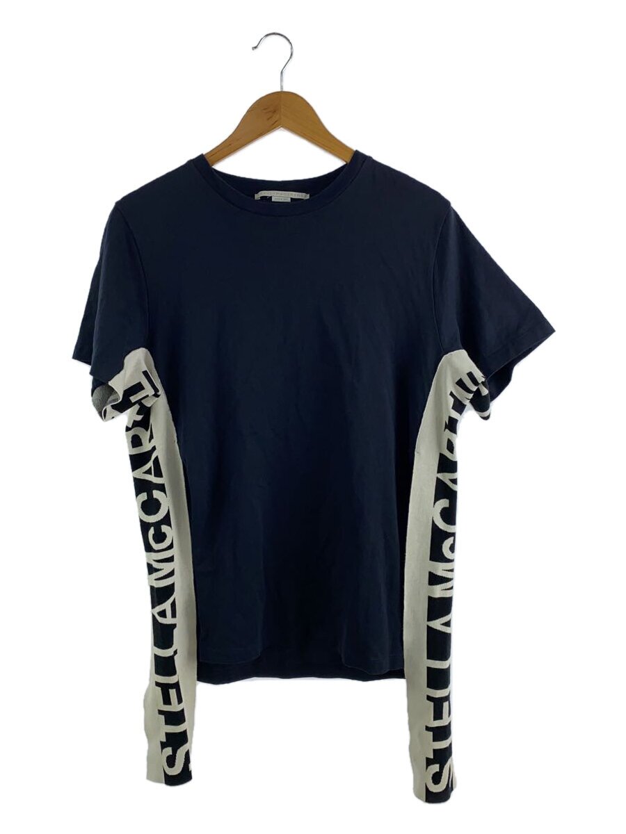 【中古】STELLAMcCARTNEY◆Tシャツ/34/コットン/NVY/無地/600417 SNW48/テープロゴ//【レディースウェア】