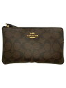 【中古】COACH◆ポーチ/--/BRW【バッグ】
