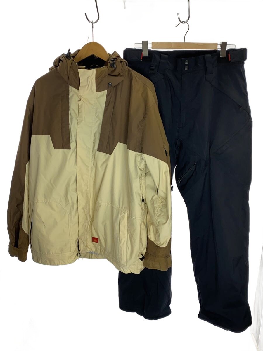 【中古】QUIKSILVER◆ウェアー/上下セット/キャメル/ブラック/M/CML/Q14506023/Q14544026【スポーツ】