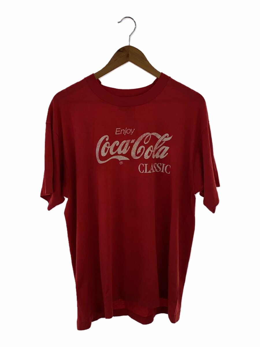 【中古】SCREEN STARS◆80S/COLA/Tシャツ/XL/ポリエステル/RED【メンズウェア】