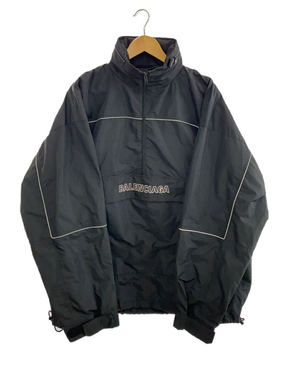 【中古】BALENCIAGA◆ジャケット/46/ポリエステル/BLK/無地/556229 TYD33【メンズウェア】