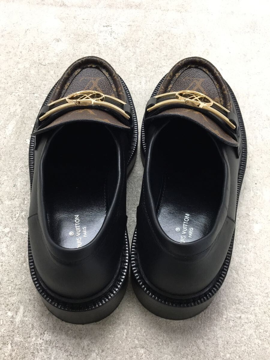 【中古】LOUIS VUITTON◆ローファー/36/BLK/レザー【シューズ】 3