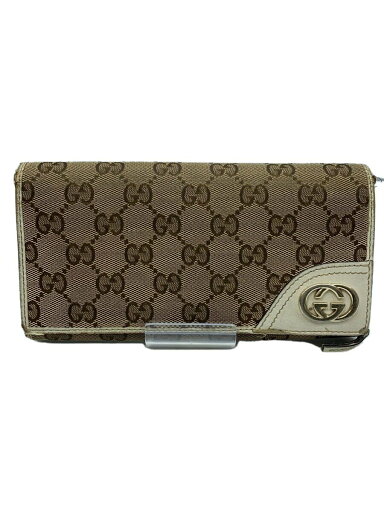 【中古】GUCCI◆インターロッキングG/GG柄/長財布/キャンバス/ブラウン/204836 0959/イタリア製【服飾雑貨他】 【中古】GUCCI◆インターロッキングG/GG柄/長財布/キャンバス/ブラウン/204836 0959/イタリア製【服飾雑貨他】
