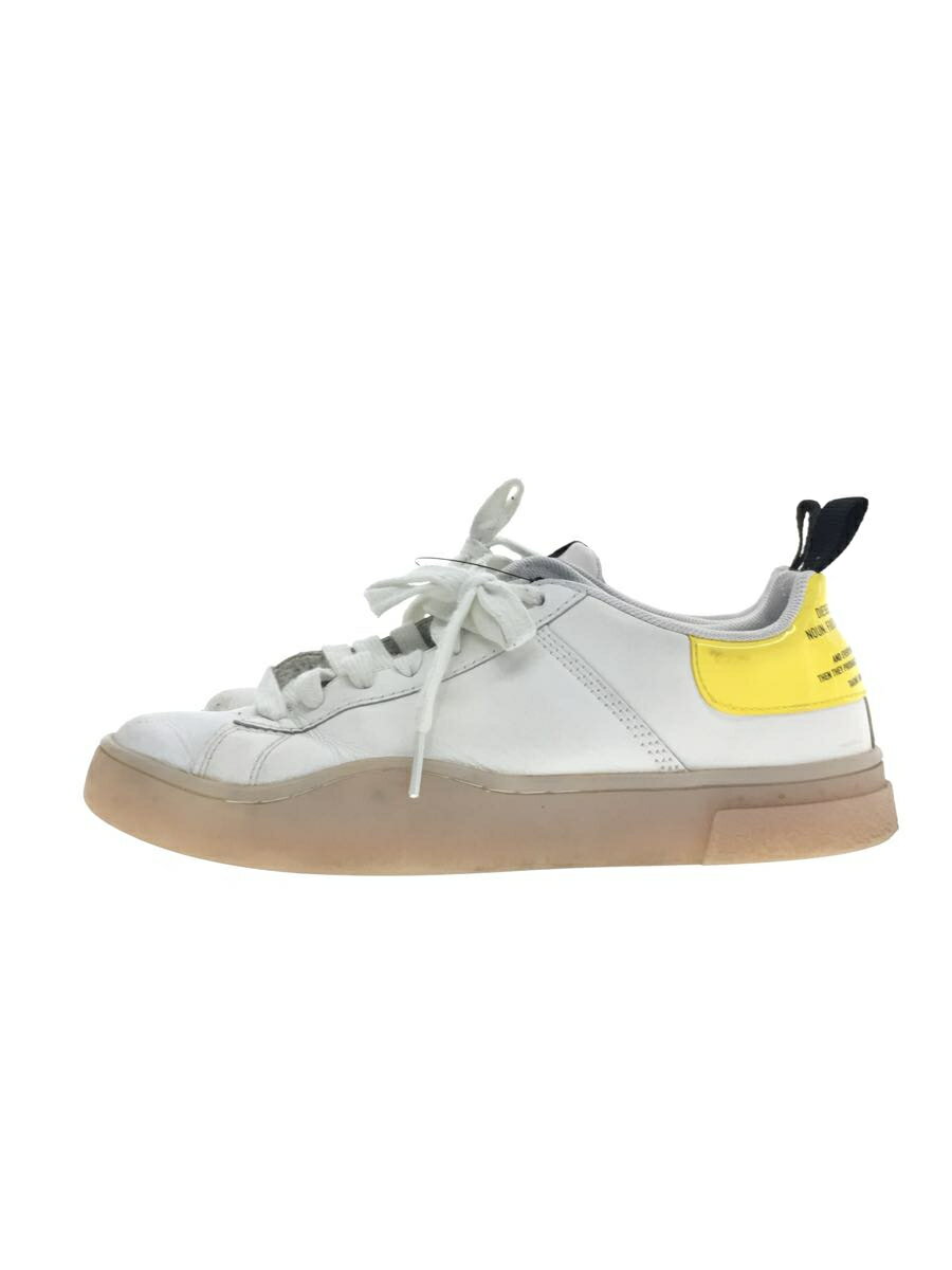 【中古】DIESEL◆ローカットスニーカー/24cm/WHT/Y01748 P1729【シューズ】