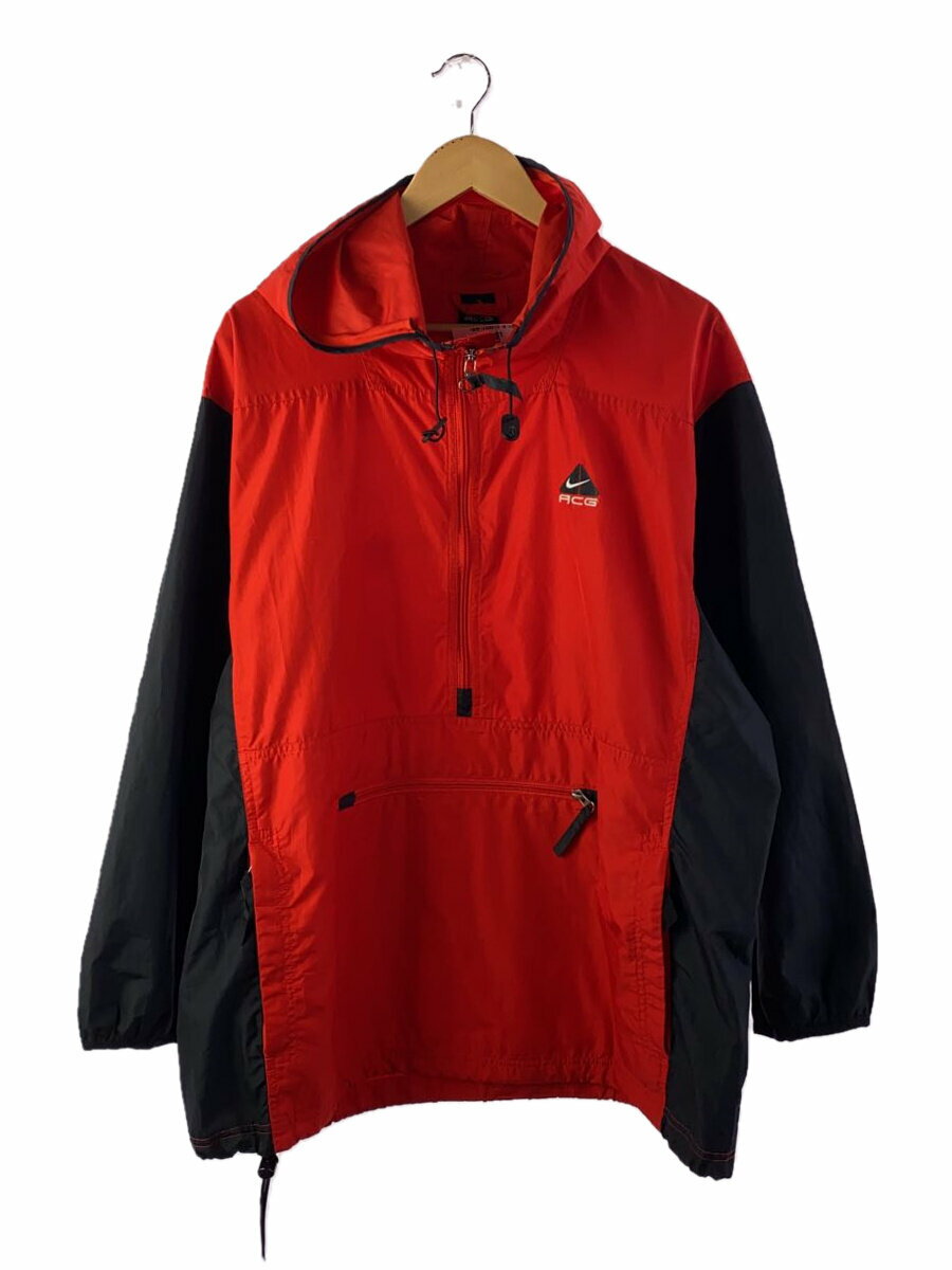 【中古】NIKE ACG◆パーカー/L/ポリエステル/RED/S7HON【メンズウェア】