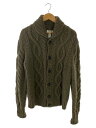 【中古】DIESEL◆カーディガン(厚手)/3/ウール/KHK【メンズウェア】