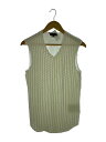 【中古】COMME des GARCONS HOMME PLUS◆タンクトップ/S/コットン/BLK/無地【メンズウェア】