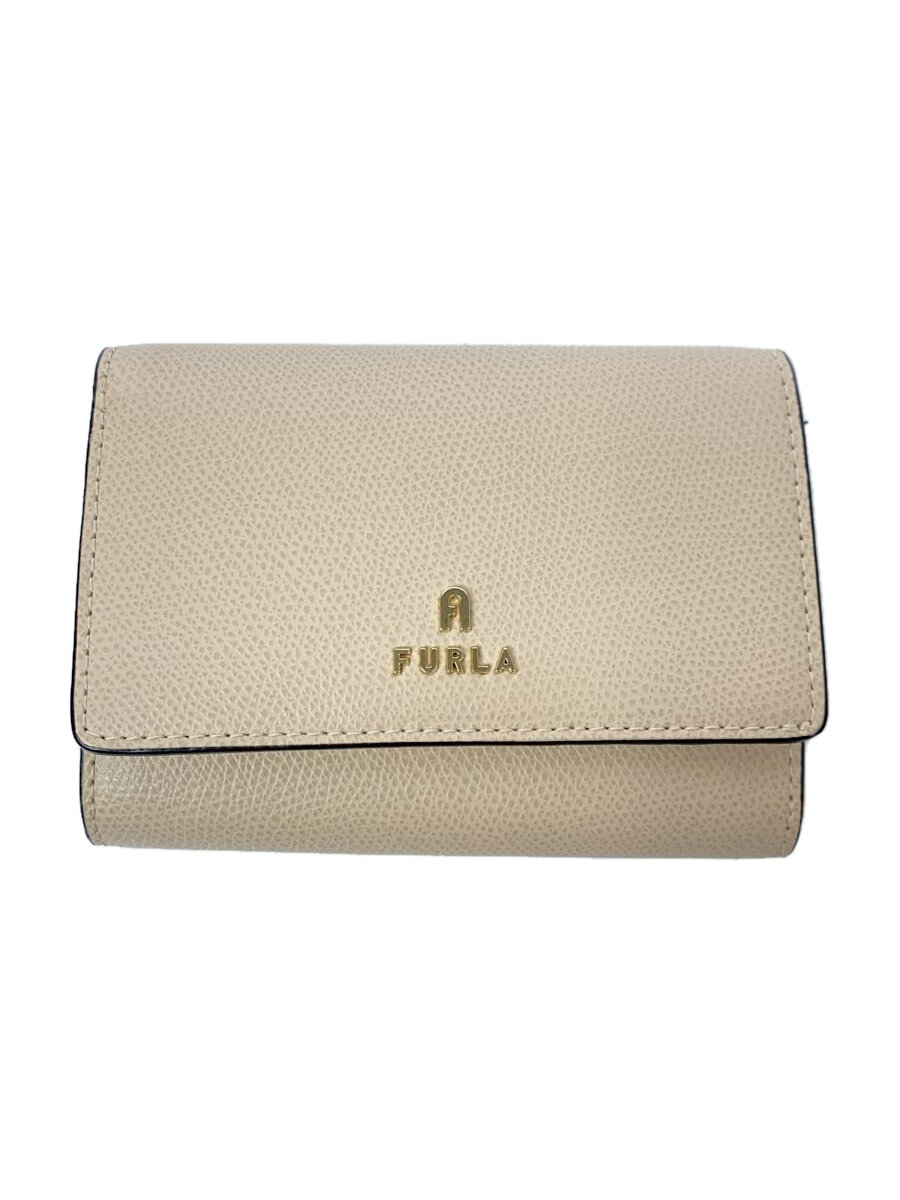 【中古】FURLA◆2つ折り財布/--/BEG/レディース【服飾雑貨他】