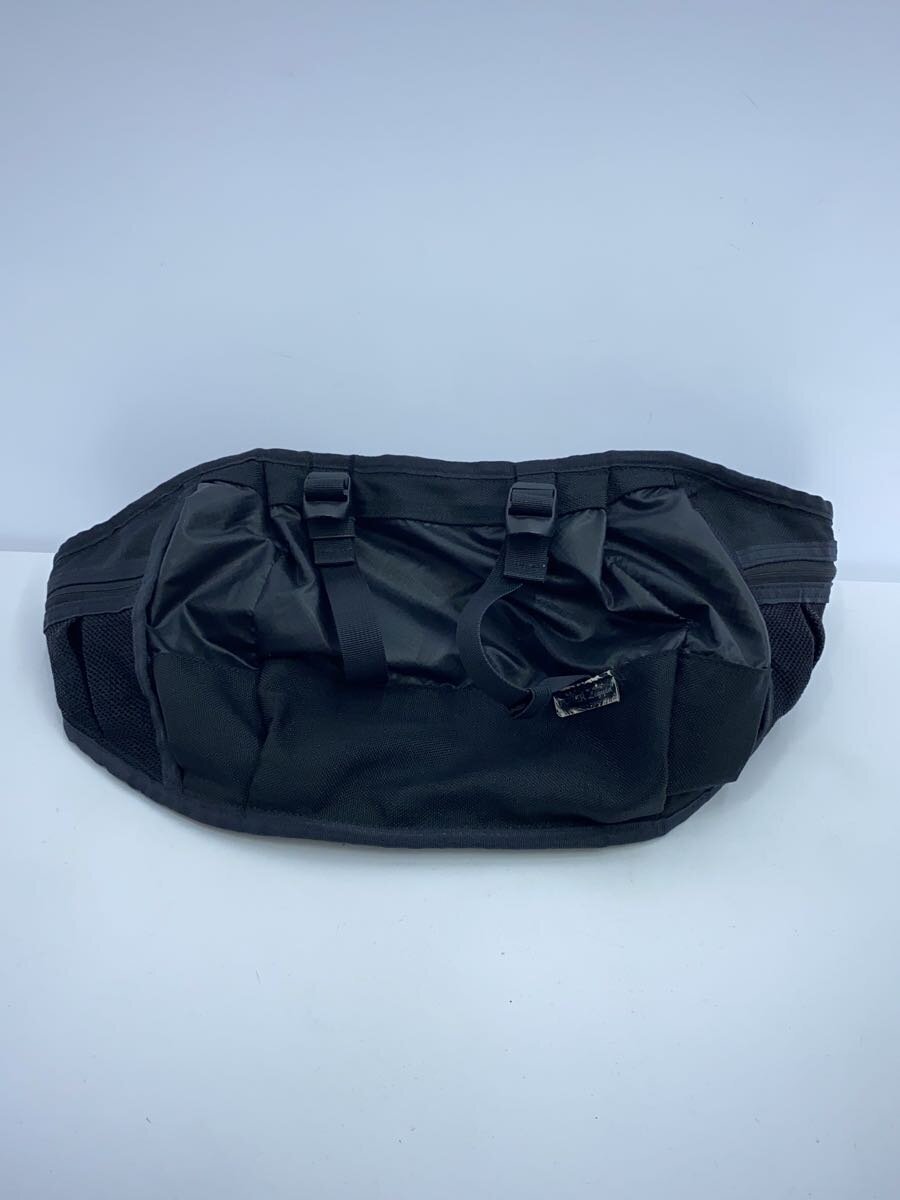 【中古】PORTER◆ウエストバッグ/BLK/無地【バッグ】