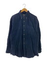【中古】L.L.Bean◆長袖シャツ/L/コットン/NVY/無地//【メンズウェア】